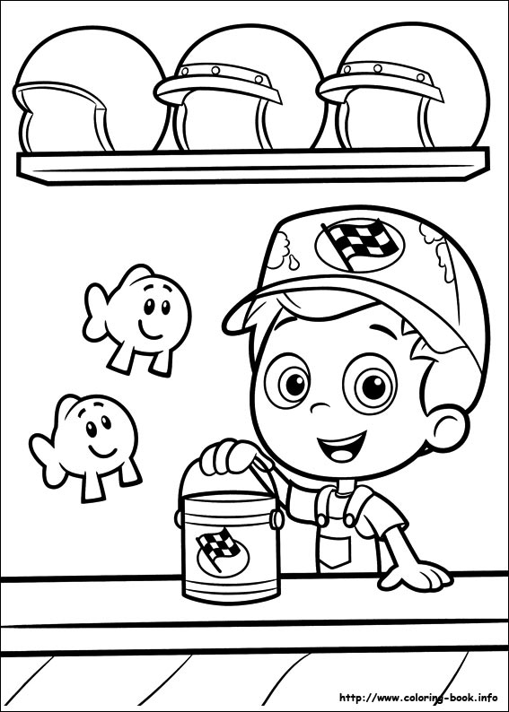 Plansa de colorat cu Bubble Guppies 39 38